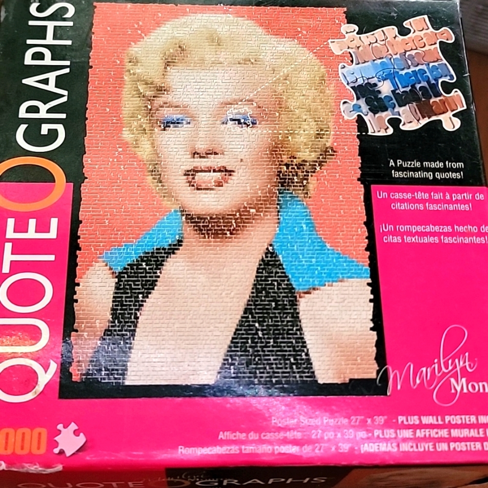 2007 1000 Marilyn Monroe puzzle